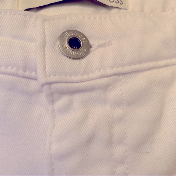 Ella Moss white high waist straight raw hem jeans - Picture 5 of 10